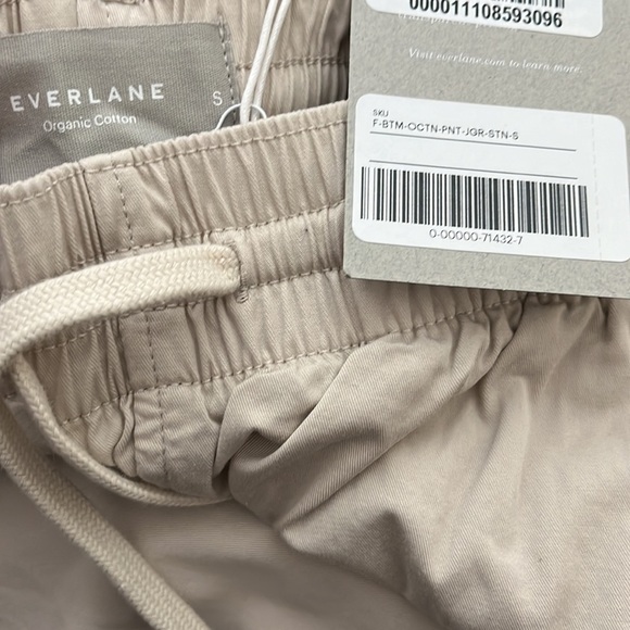 Everlane Organic Cotton The Easy Snap Bottom Jogger Pants Size L - Picture 10 of 10
